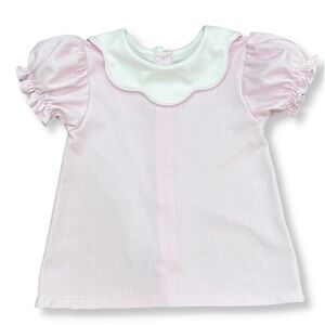 Lullaby Set Girl polo shirt with scalloped collar sz 10 NWT